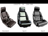 1984-1988 Chevrolet Corvette C4 OEM Replacement Leather Seat Covers