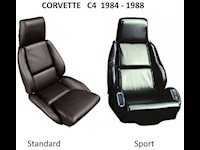 1984-1988 Chevrolet Corvette C4 OEM Replacement Leather Seat Covers