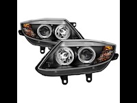 2003-2008 BMW Z4 Black Dual Halo Projector Headlights for Factory HID Models Only