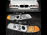 1996-2003 BMW E39 5-SERIES CHROME PROJECTOR HEADLIGHT HEAD LAMP