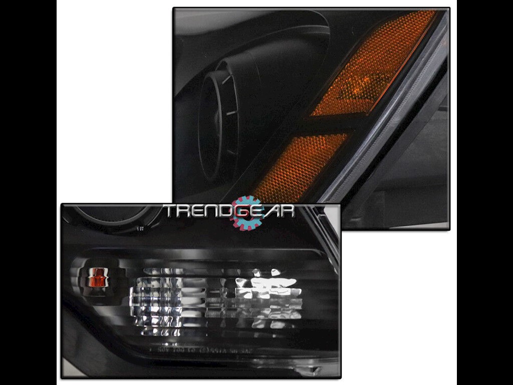 2007-2012 GMC ACADIA HALOGEN PROJECTOR HEADLIGHTS HEADLAMPS BLACK