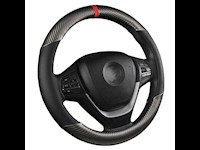 2019-2020 Chevrolet Carbon Fiber Black Leather Car Steering Wheel Cover Anti slip Car Accessories US